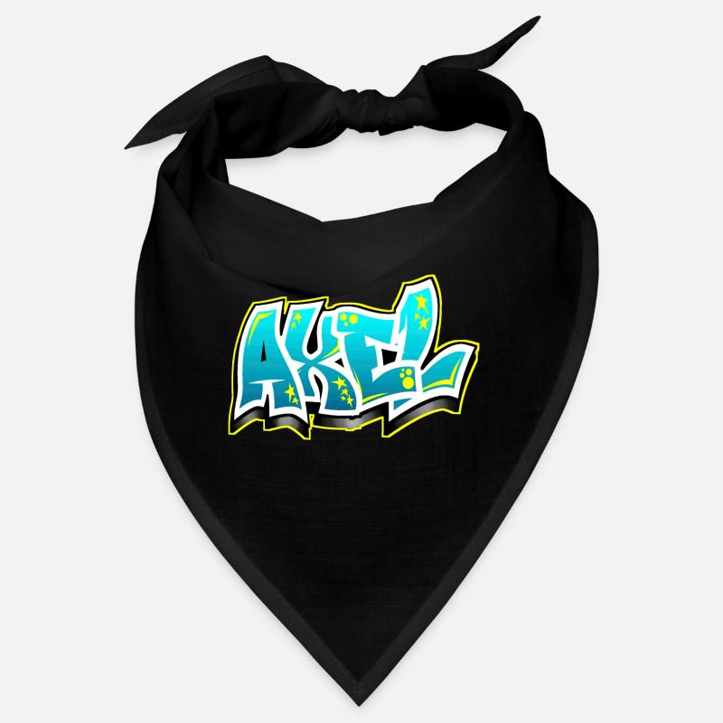 Graffiti Name Axel Bandana