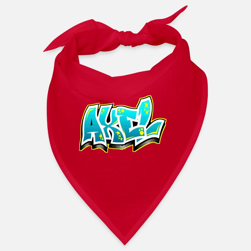 Graffiti Name Axel Bandana