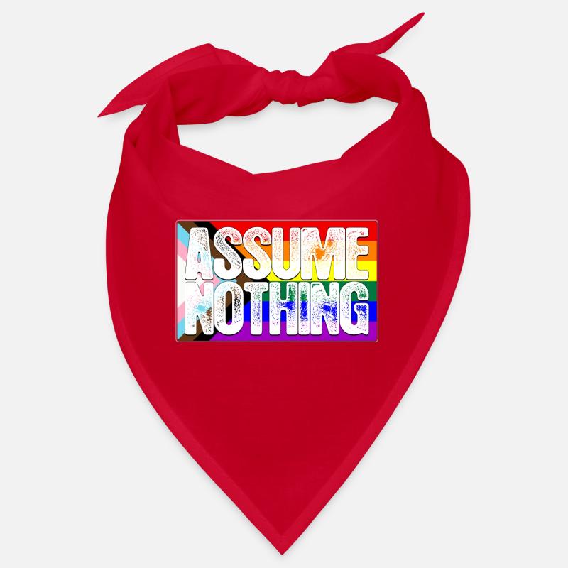 Assume Nothing LGBTQ Progress Pride Flag Bandana