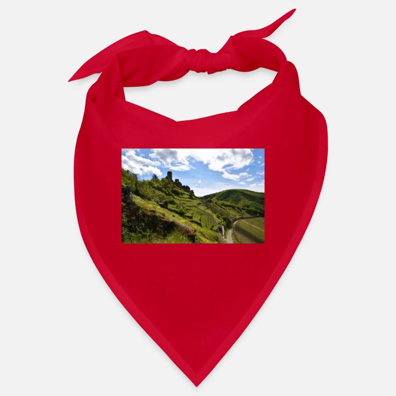 Moselle, castle, vineyard, panorama Bandana