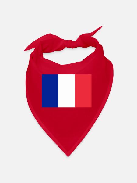 Drapeau français / French flag - Bandana - rouge