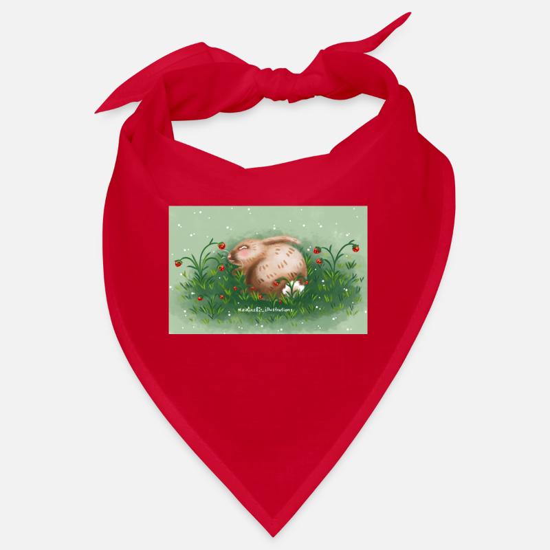 Rabbit and strawberries Bandana