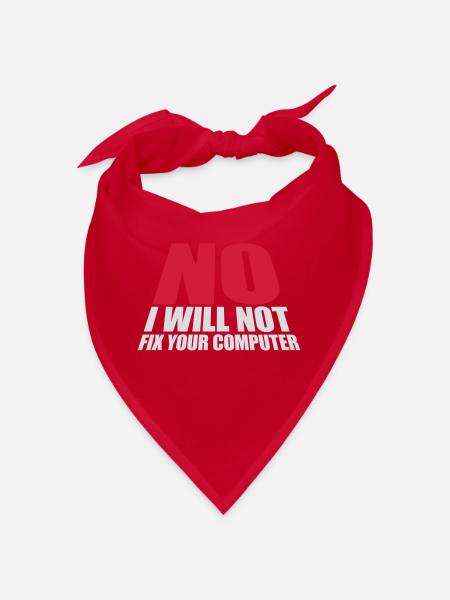 not fix your computer - Bandana - red - Front