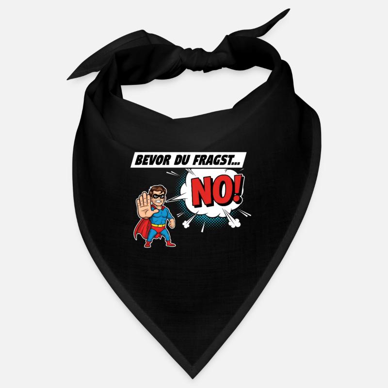 Superheroic Warning Comic Design Bandana