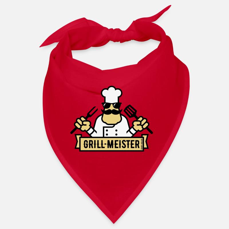 Grillmeister (Grilling / Barbecue / BBQ / 3C) Bandana