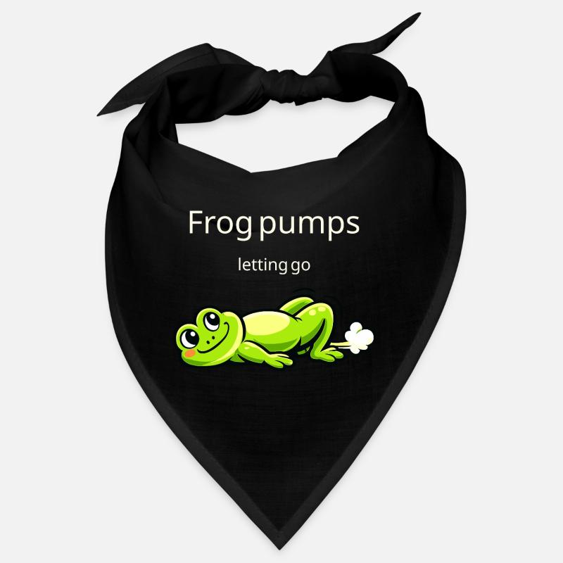 Frog Pumps Letting Go lustiger Frosch Spruch Bandana
