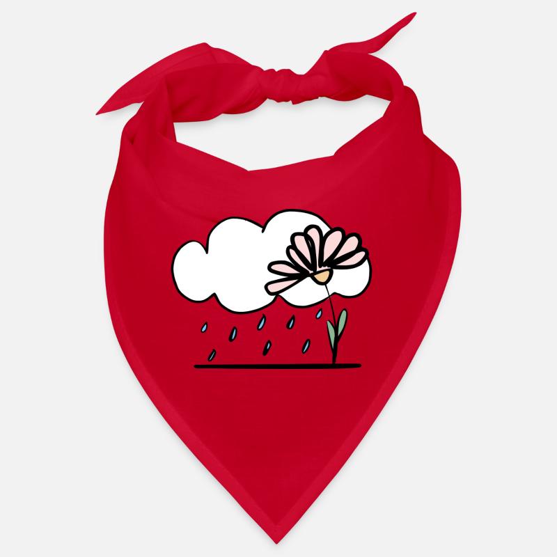 Blume im Regen Bandana