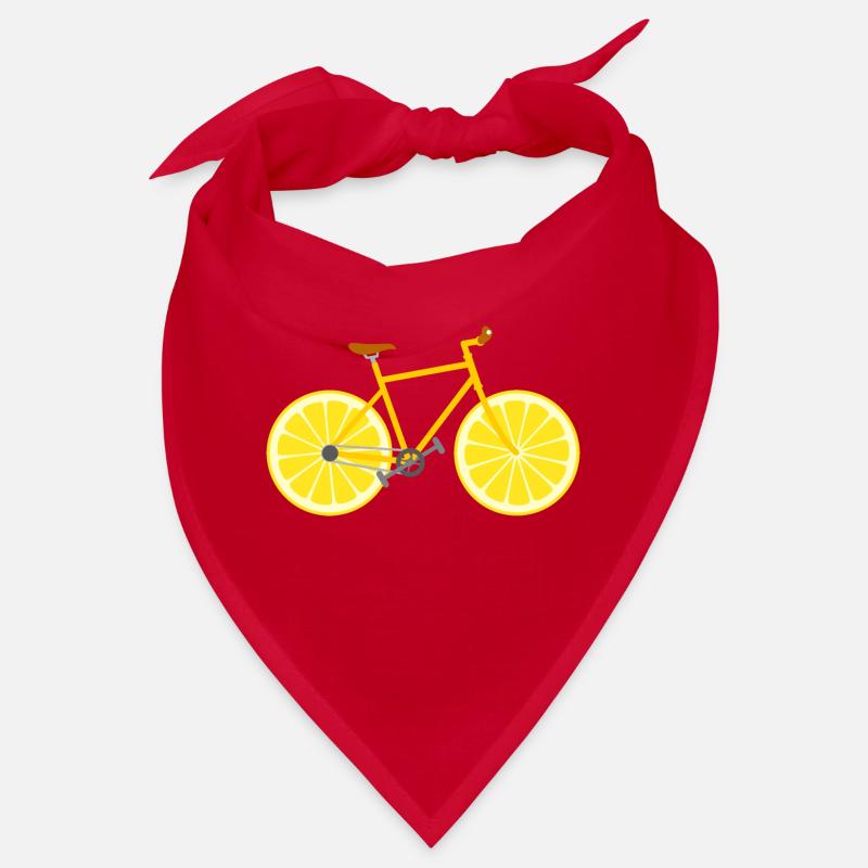 Bicycle Fruit Fruit Lemon - Bandana - red