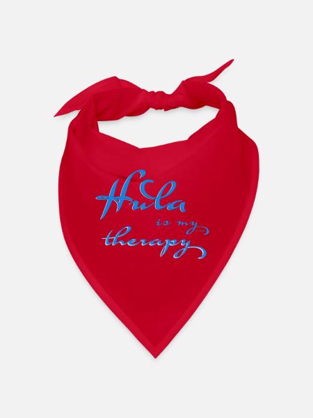 Hula is my therapy - Bandana - Rot - Vorne