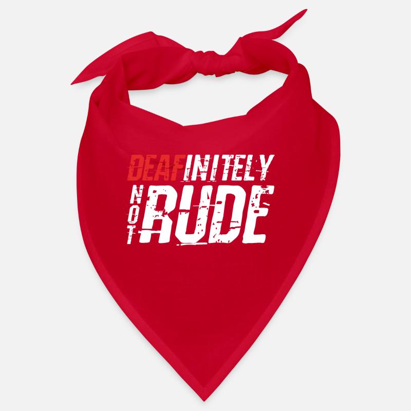 Deafinitely Not Rude Bandana