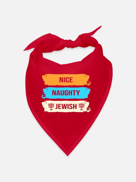 Hanukkah Chanukkah Hanukah - Bandana - Rot - Vorne