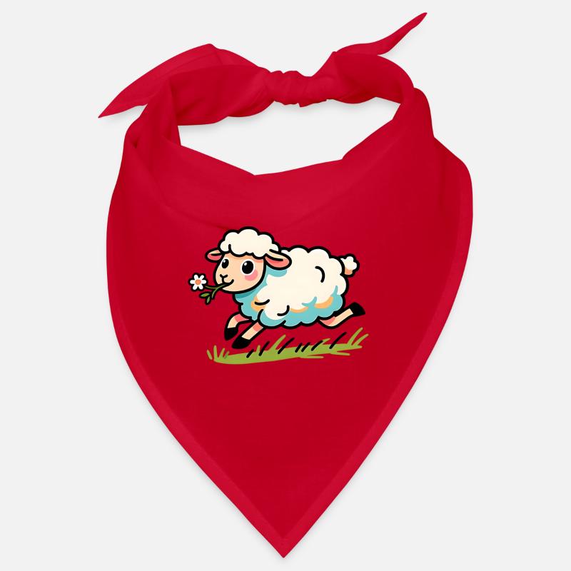 Lamb mutton in the meadow Bandana