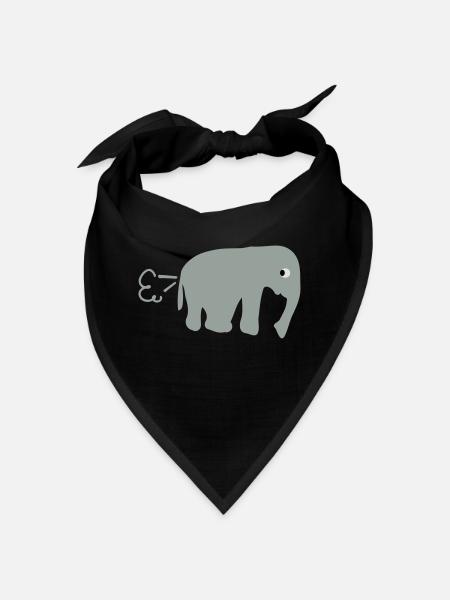 elephant_fart - Bandana - Schwarz - Vorne