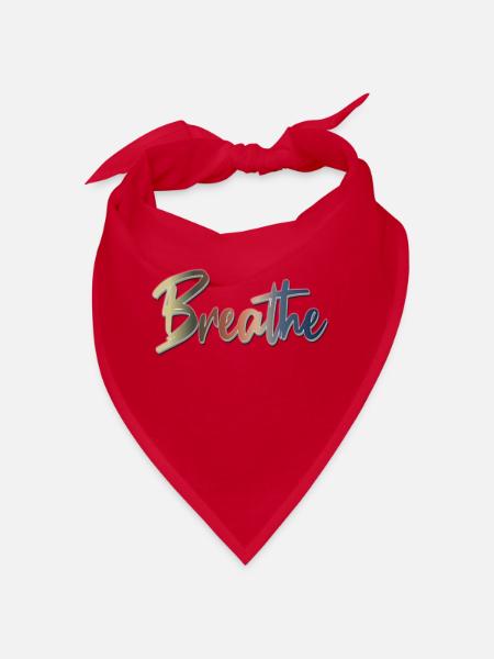 breathe - Bandana - red - Front