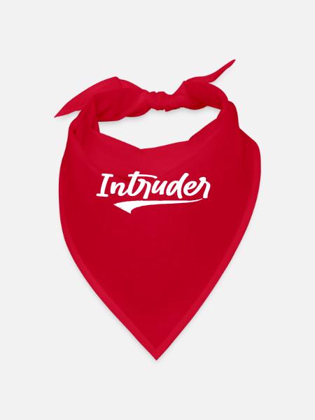 intruder hacker eindringling clan sticker computer - Bandana - Rot