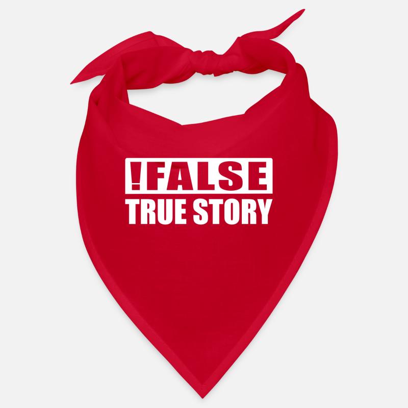 False True Story Informatiker Nerd ITler Geschenk Bandana