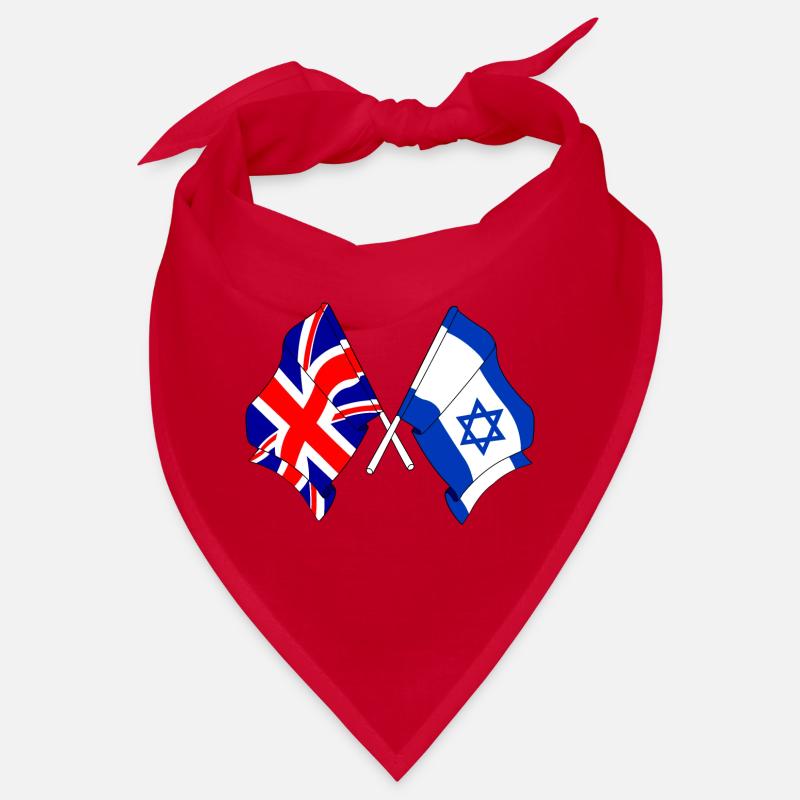 Drapeau de l’Angleterre et drapeau d’Israël Bandana