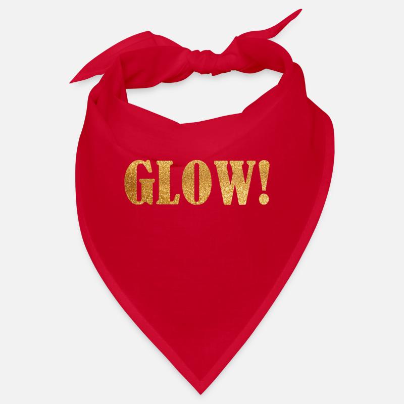 Glow paillettes mot mode mode idée de cadeau Bandana