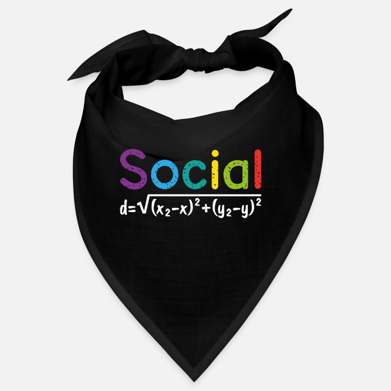 Social Maths école cadeau nerd professeur Bandana