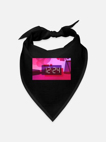 Time – 12:24 PM - Bandana - red - Front