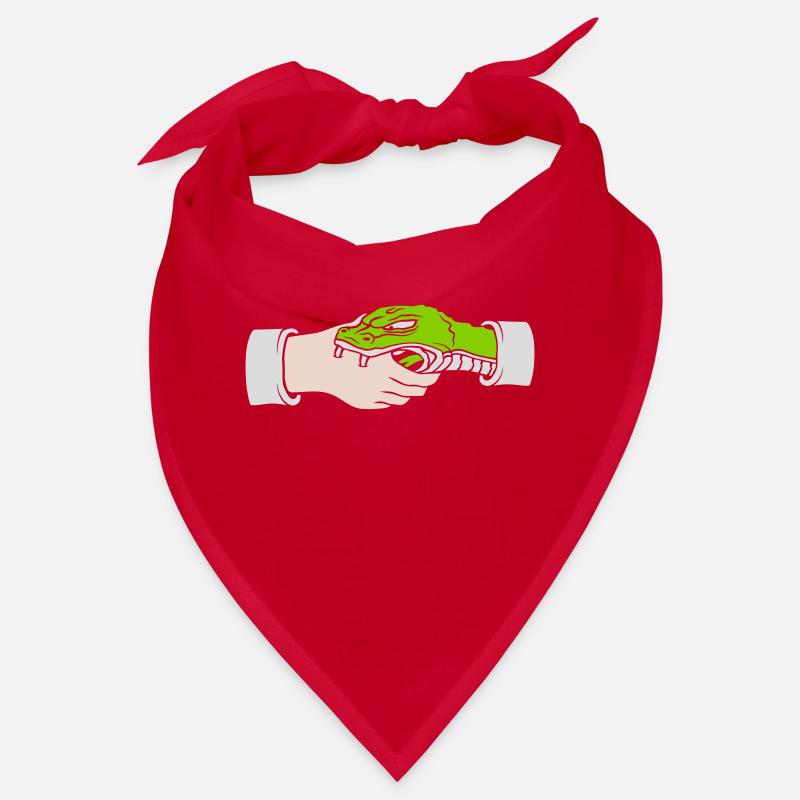 Greeting Handshake Snake Bites Bandana