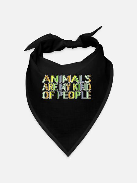 animal rights activists animal welfare present - Bandana - black - Front