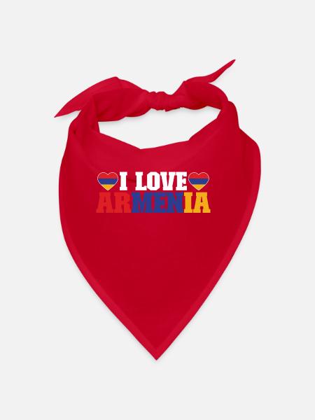 Armenian flag Armenia - Bandana - red - Front