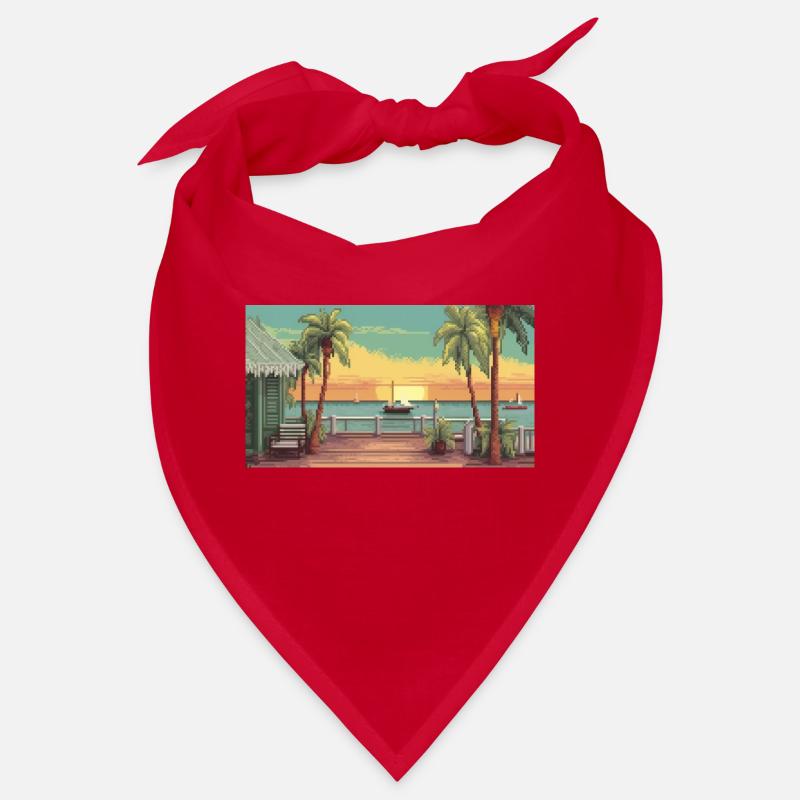 Key West, Florida - Pixelkunst Bandana