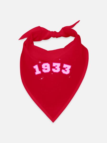 Rosenstern von 1933 - Bandana - Rot - Vorne