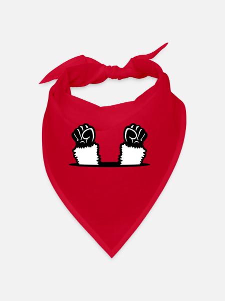Les poings de lama soulèvent le trou de sol de la rébellion des singes - Bandana - rouge - Devant