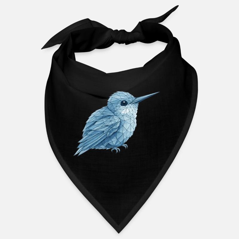 Geometrischer Blauvogel Bandana