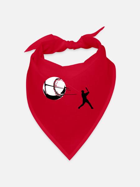 Baseball - Bandana - red - Front
