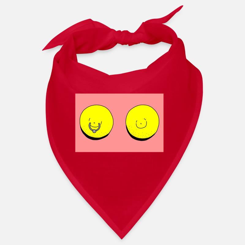 zitrone piercing rot Bandana