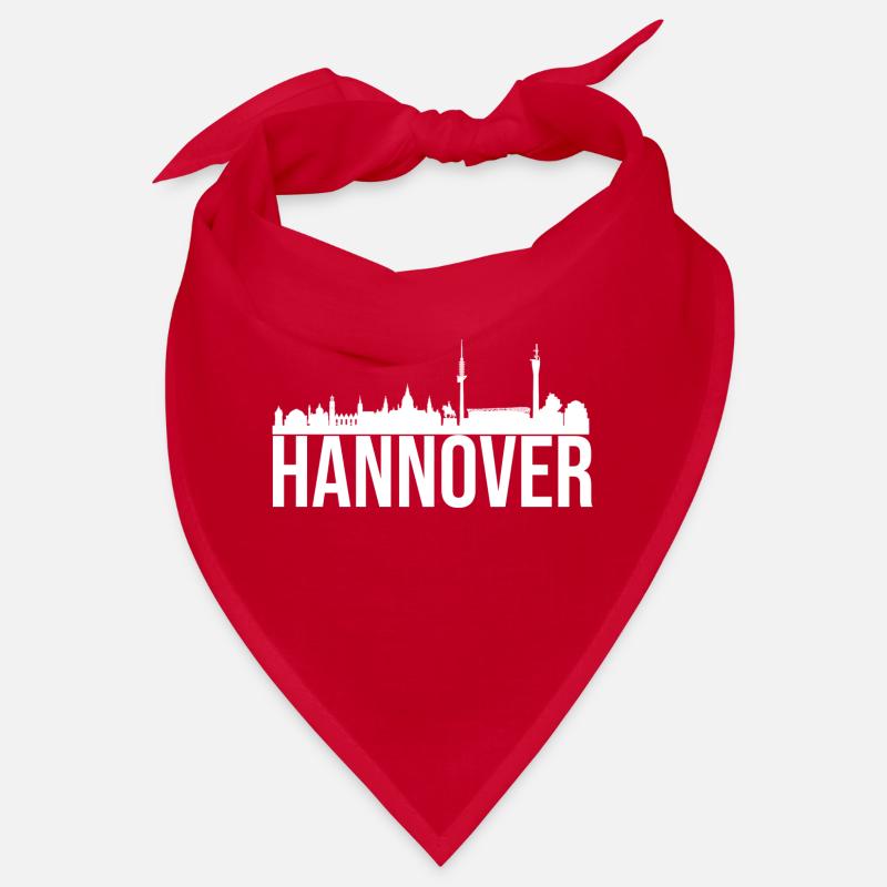 hannover skyline white Bandana