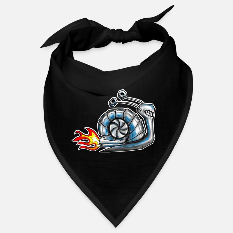 Schnecke mit Turbolader Bandana