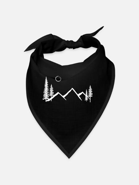 Gehen Sie raus und erkunden Sie - Bandana - Schwarz - Vorne