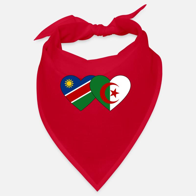 Namibia Algeria Flag Heart Bandana