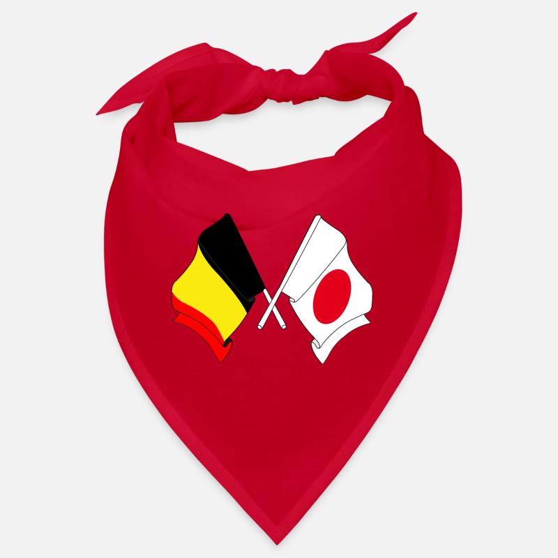 Drapeau de la Belgique, drapeau du Japon Bandana