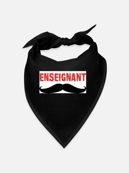 ENSEIGNANT - Bandana - noir - Devant