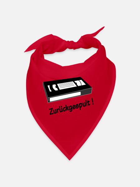 Zurueckgespult - Bandana - Rot - Vorne