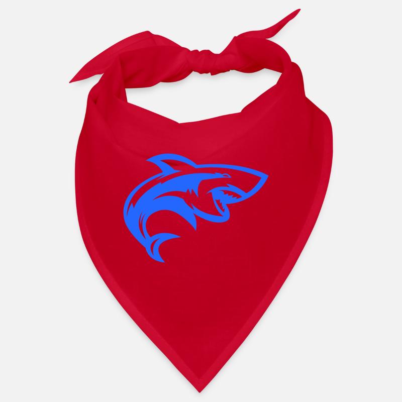 Blue Shark Silhouette Bandana