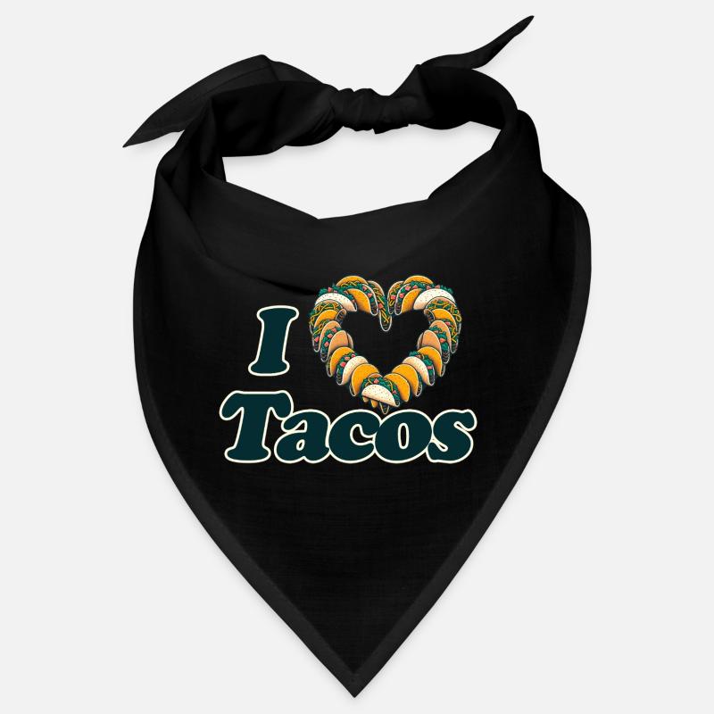Ich liebe Tacos Herz Bandana