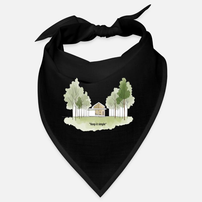 Keep It Simple Cabin Landscape Bandana