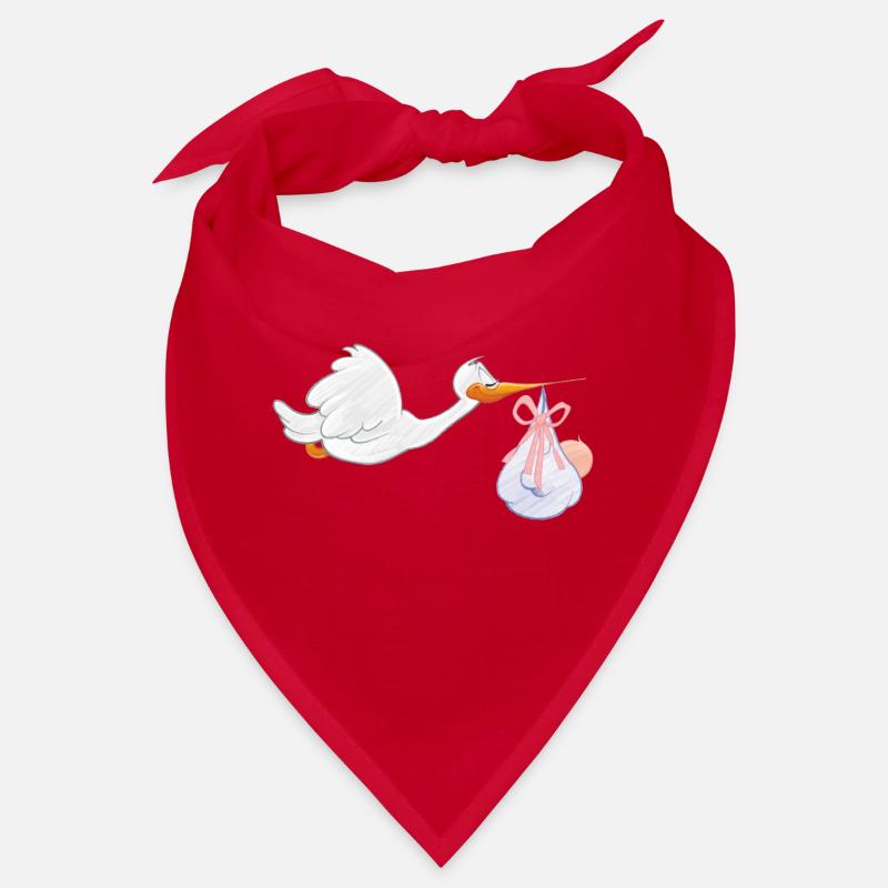Storch mit Kleinkind Bandana