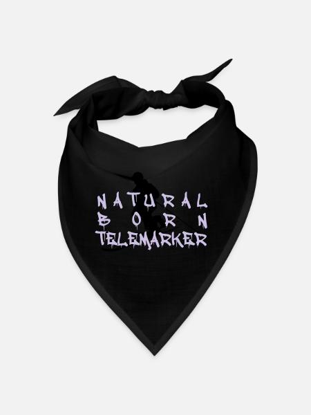 natural born telemarker1 - Bandana - Schwarz - Vorne