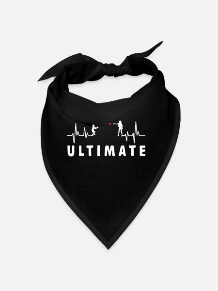 Disque de lancer de frisbee ultime - Bandana - rouge - Devant