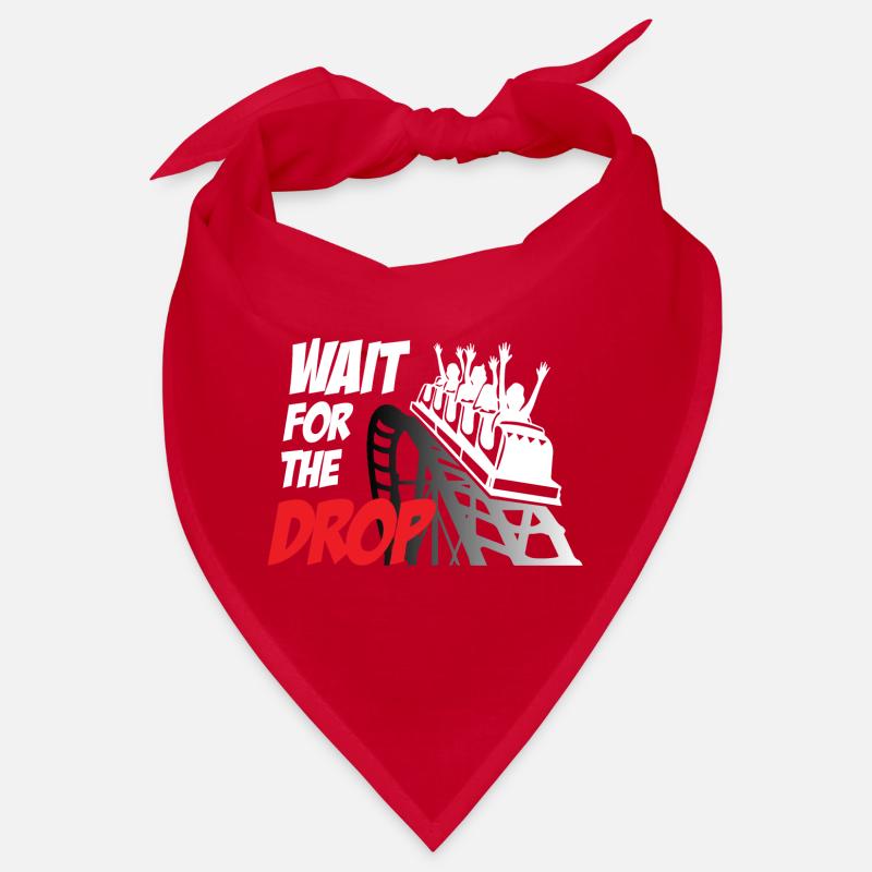 Wait For The Drop Roller Coaster - Bandana - Rot