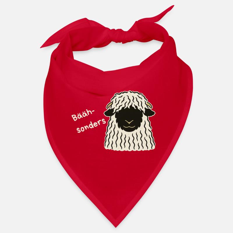 Bäähsonders - das Walliser Schwarznasenschaf - Bandana - Rot