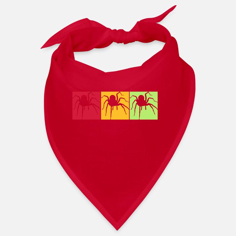 colors squares pattern colorful spider of Bandana