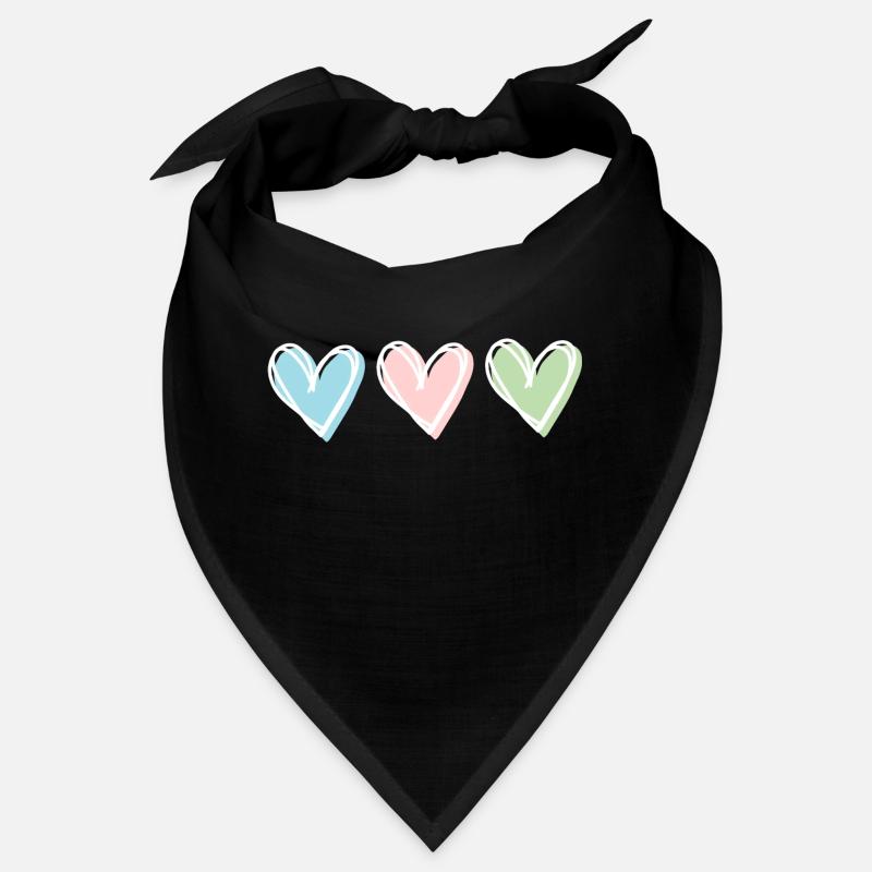 Herz Pastel Bandana